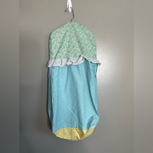 Vintage baby diaper stacker hobby horse patchwork ditsy floral ruffle cottage - Picture 2 of 7